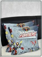 Детские наволочки Ивановская бязь Робот серый 2 шт.