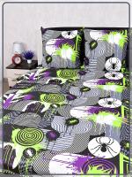 Детское постельное белье бязь Квест вид 8/3 черный